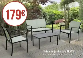 Salon de jardin bas TEXTY*