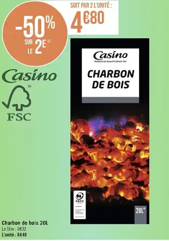 Charbon de bois 20L