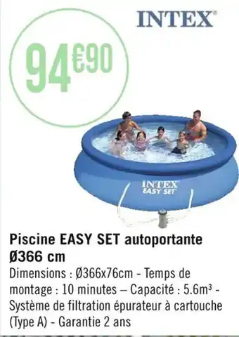 Piscine EASY SET autoportante 0366 cm