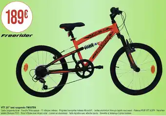 VTT 20" tout suspendu TWISTER