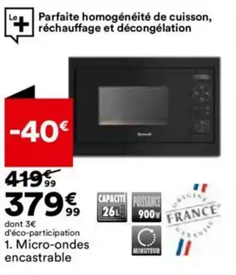 BUT Micro-ondes encastrable offre