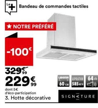 BUT Hotte décorative offre