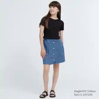 Uniqlo Jupe en jean fille offre