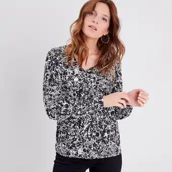 T-shirt manches longues ecru f...