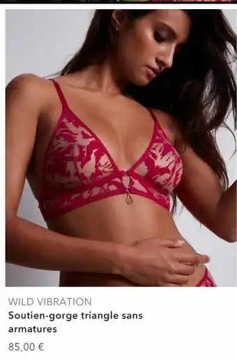 Soutien-gorge triangle sans armatures