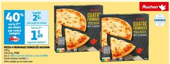 Auchan Pizza 4 fromages surgelée auchan offre
