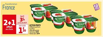 Auchan Activia fruits offre