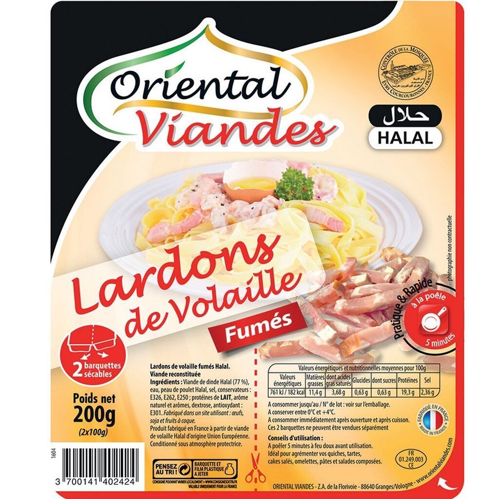 Promo Lardons de volaille halal oriental chez Auchan Supermarché