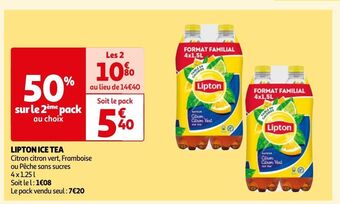 Auchan Lipton ice tea offre