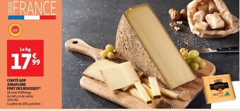 Auchan Supermarché Comté aop juraflore fort des rousses offre