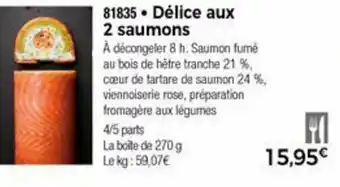 Thiriet Délice aux 2 saumons offre