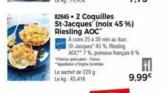 Thiriet 2 Coquilles St-Jacques offre
