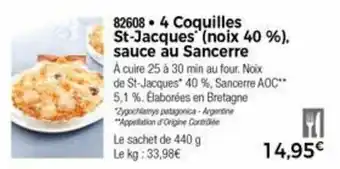 Thiriet 4 Coquilles St-Jacques offre