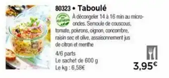 Thiriet Taboulé offre