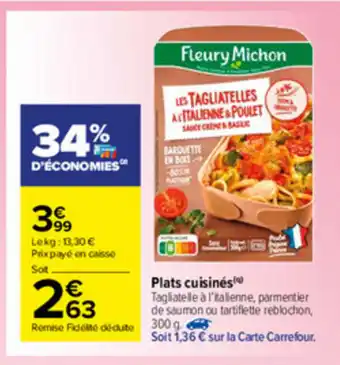 Carrefour Market Plats cuisinés offre