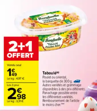Carrefour Market Taboulé offre