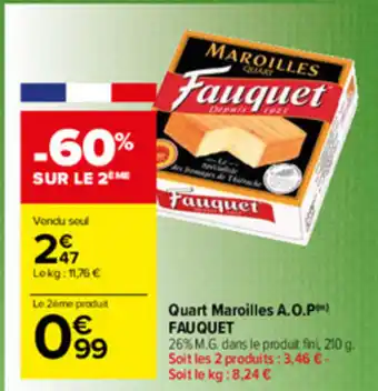 Quart Maroilles A.O.P Fauquet