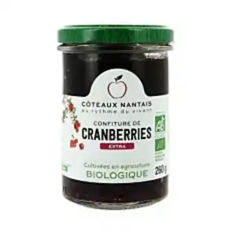Confiture cranberries extra 260g bio