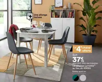 BUT La chaise Lynette(¹) au lieu de 49 €99 Existe aussi en offre