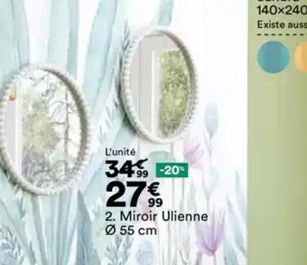 BUT 2. Miroir Ulienne Ø 55 cm offre