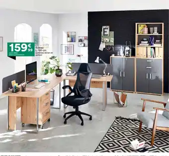 BUT Bureau 99 L. 120 cm (panneau écran en offre