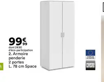 BUT 2. Armoire penderie offre