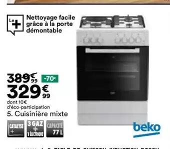 BUT 5. Cuisinière mixte offre