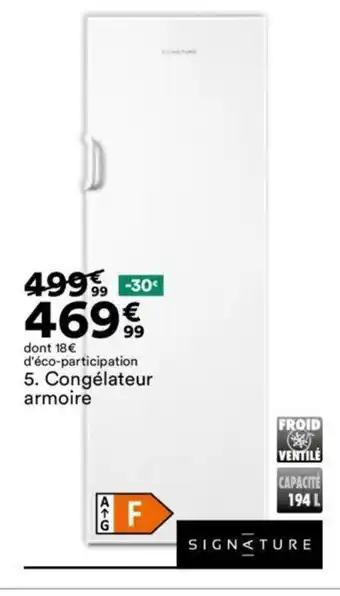 BUT 5. Congélateur armoire offre