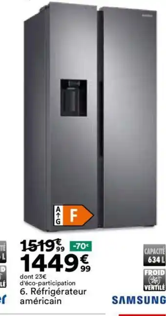 BUT 6. Réfrigérateur offre