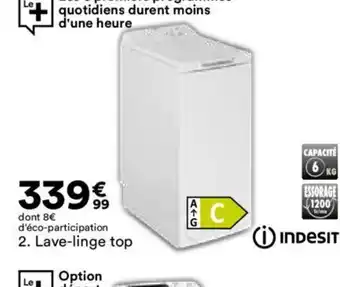 BUT 2. Lave-linge top offre
