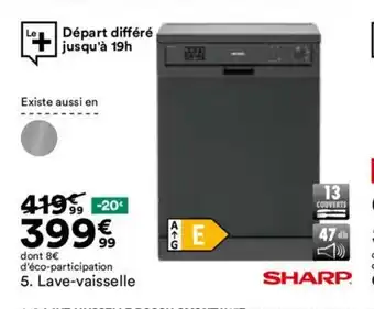 BUT 5. Lave-vaisselle offre