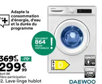 BUT 12. Lave-linge hublot offre