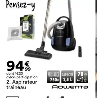 BUT 2. Aspirateur traîneau offre