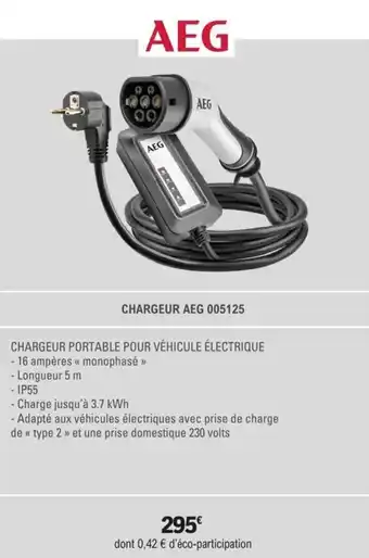 E.Leclerc L'Auto CHARGEUR AEG 005125 offre