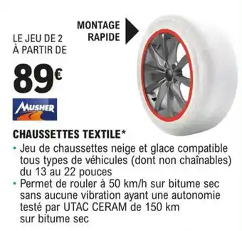 CHAUSSETTES TEXTILE*