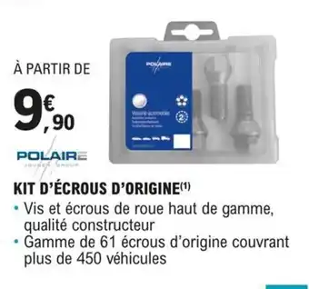 E.Leclerc L'Auto KIT D'ÉCROUS D'ORIGINE(¹) offre