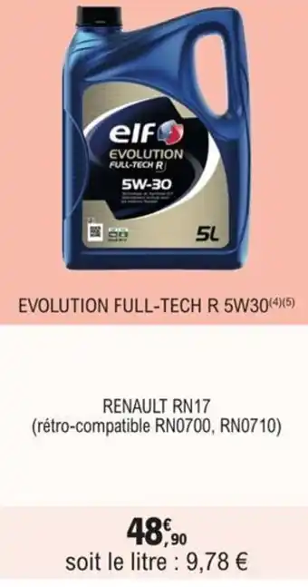 E.Leclerc L'Auto EVOLUTION FULL-TECH R 5W-30 offre