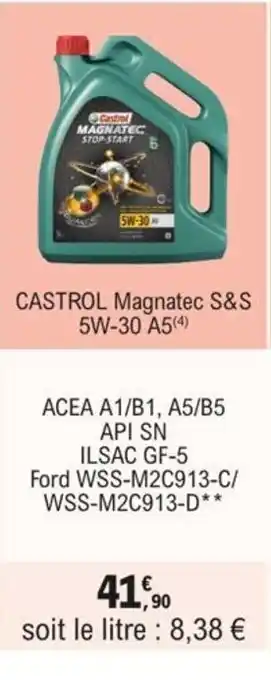 E.Leclerc L'Auto CASTROL Magnatec S&S 5W-30 A5(4) offre