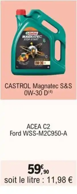 E.Leclerc L'Auto CASTROL Magnatec S&S OW-30 D(4) offre