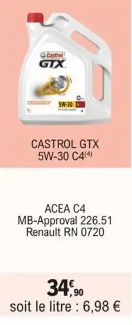 CASTROL GTX 5W-30 C4(4)
