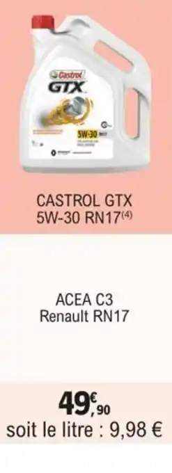 CASTROL GTX 5W-30 RN17(4)