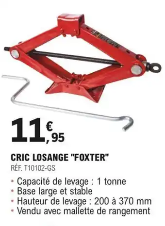 E.Leclerc L'Auto CRIC LOSANGE "FOXTER" offre