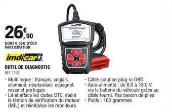 OUTIL DE DIAGNOSTIC