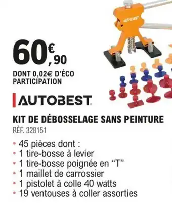E.Leclerc L'Auto KIT DE DÉBOSSELAGE SANS PEINTURE offre