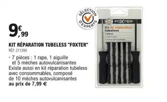 E.Leclerc L'Auto KIT RÉPARATION TUBELESS "FOXTER" offre