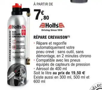 RÉPARE CREVAISON