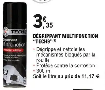 E.Leclerc L'Auto DÉGRIPPANT MULTIFONCTION "TECH9" (1) offre