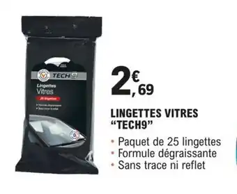 E.Leclerc L'Auto LINGETTES VITRES "TECH9" offre