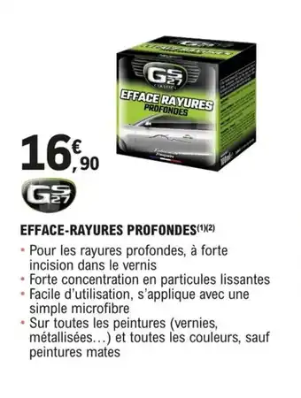 EFFACE-RAYURES PROFONDES(Âč)(ÂČ)