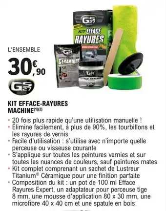 E.Leclerc L'Auto KIT EFFACE-RAYURES MACHINE(¹)(2) offre